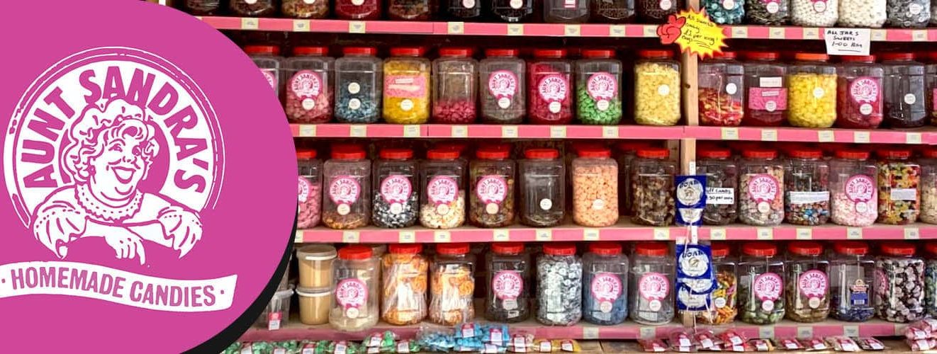 Visit Aunt Sandra's sweet shop in Belfast