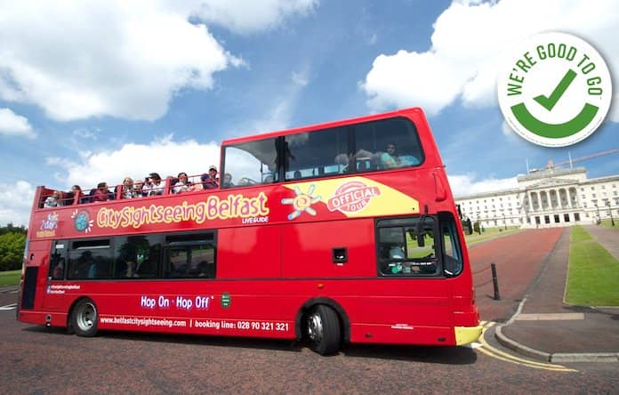 Hop on Hop off bus tour in Belfast with kids