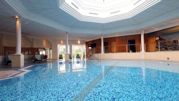 swimming pool at the Culloden Estate & Spa Hotel