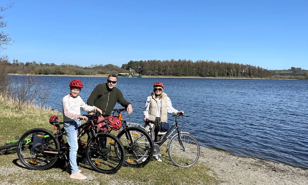 cycling at blessington lakes, Wicklow