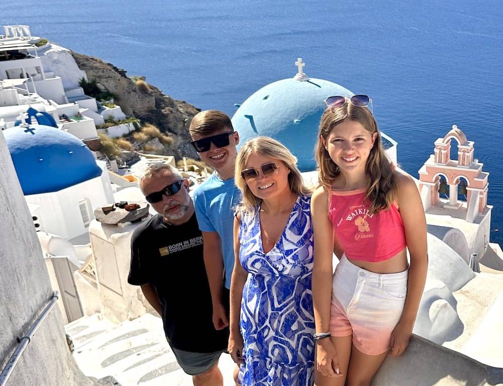 family holidays in Santorini