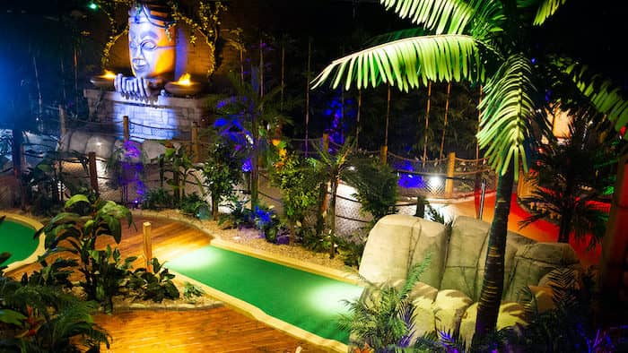 Indoor adventure golf, things to do with kids on a rainy day in Belfast