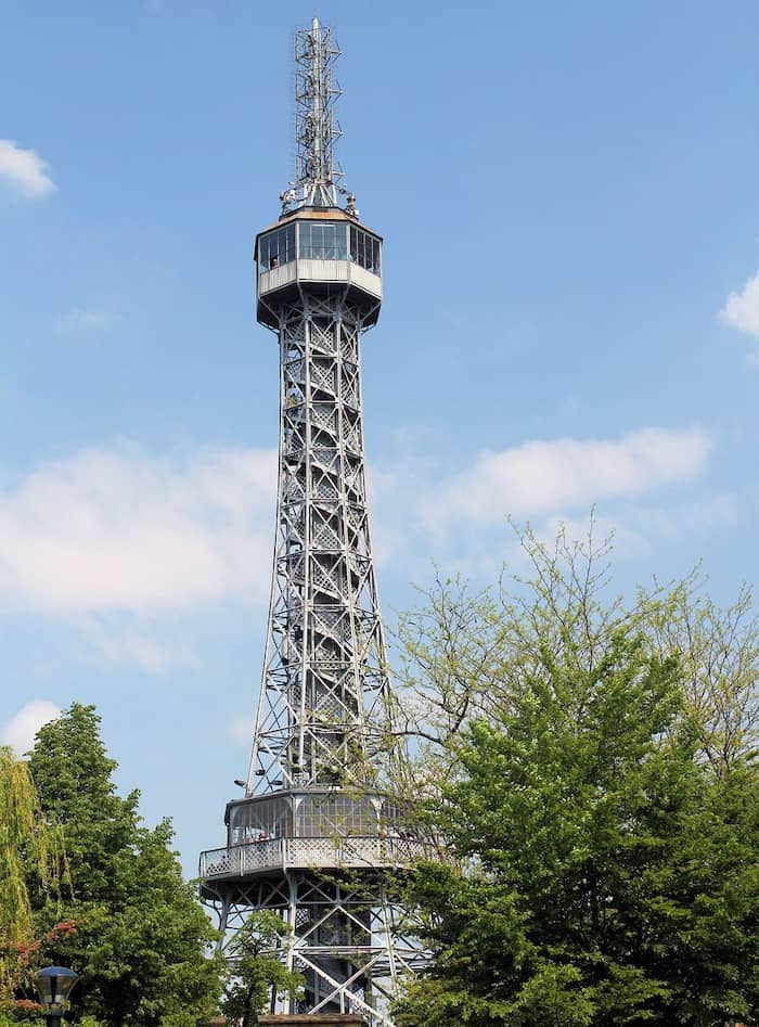 one of the best things to do in Prague is climb to the top of the Petrin Tower