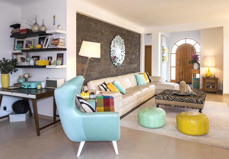 Interior of family villa on the Algarve