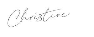 Christine signature