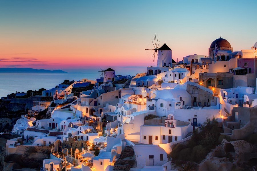 holiday to santorini from ireland